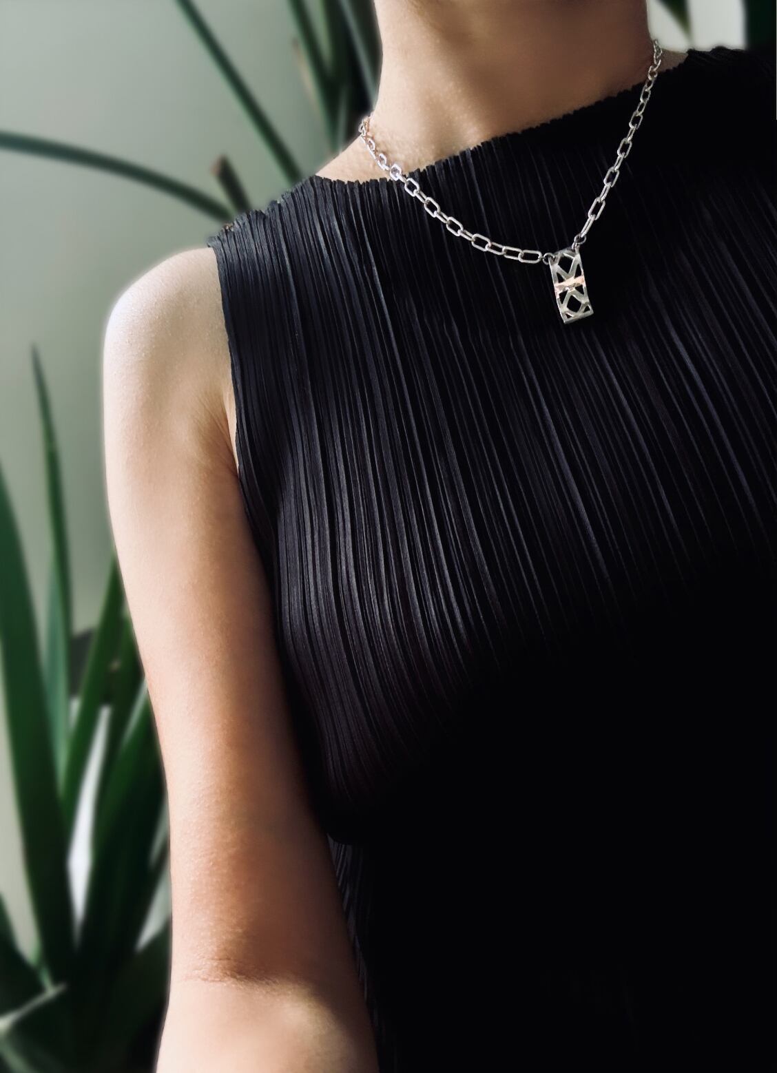 花ブロックネックレス・KAFU