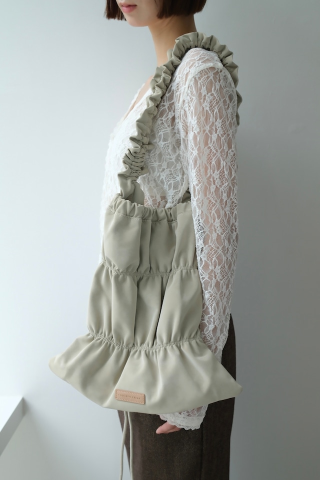 CONTROL FREAK  Gathered Flat 2-Way Bag　ギャザーフラット2wayバッグ   SandBeige