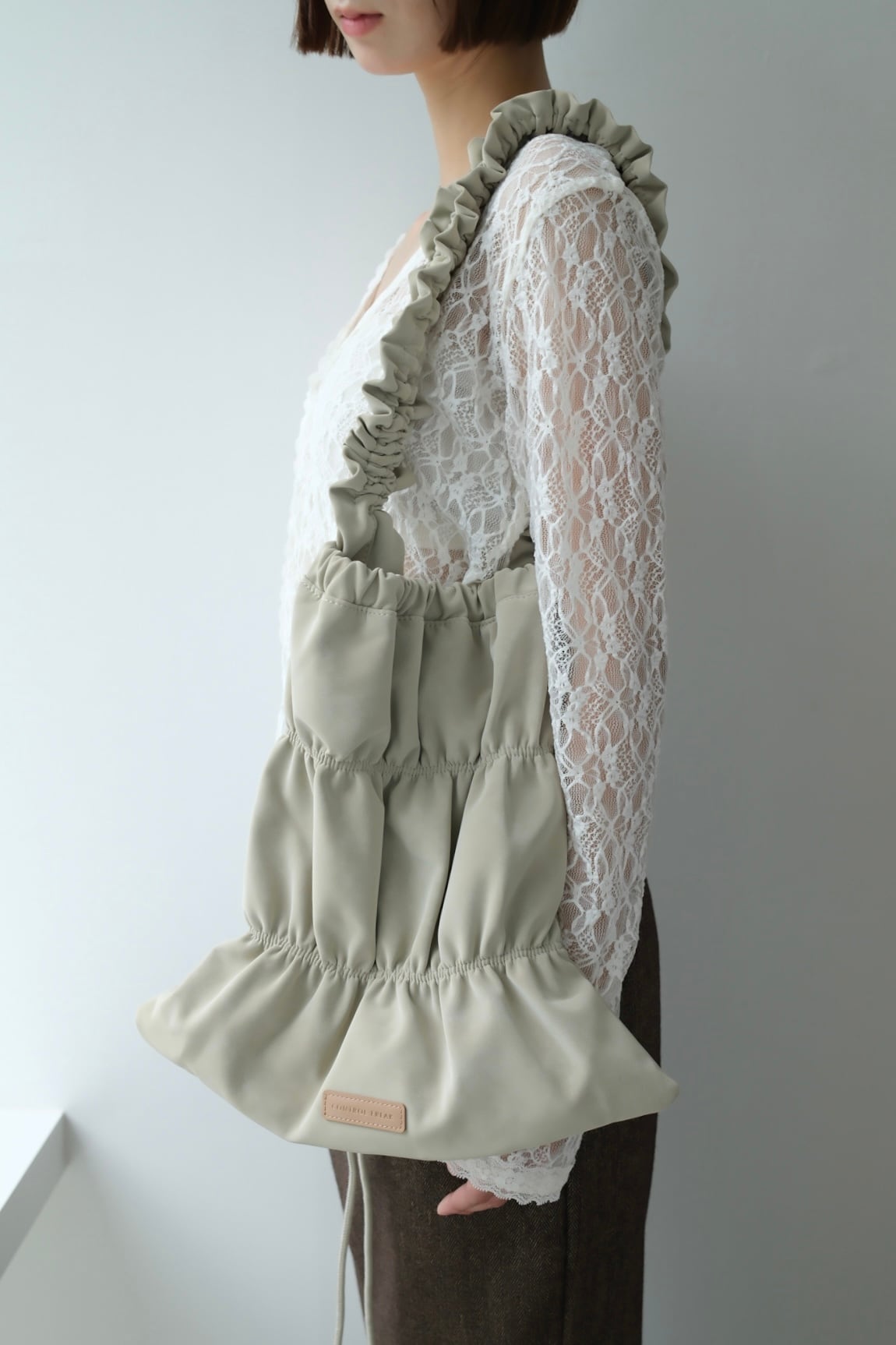CONTROL FREAK Gathered Flat 2-Way Bag ギャザーフラット2wayバッグ SandBeige