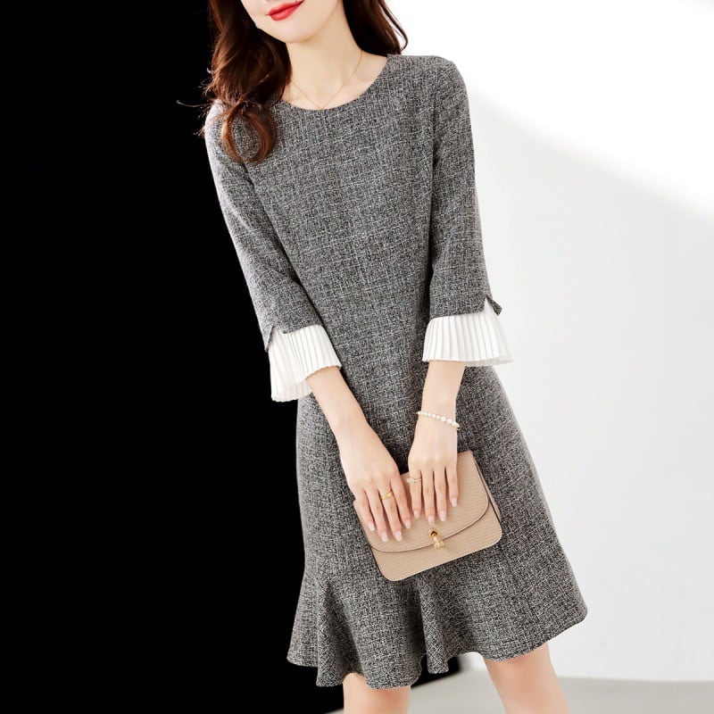 【dress】ペプラムデートワンピース M19425