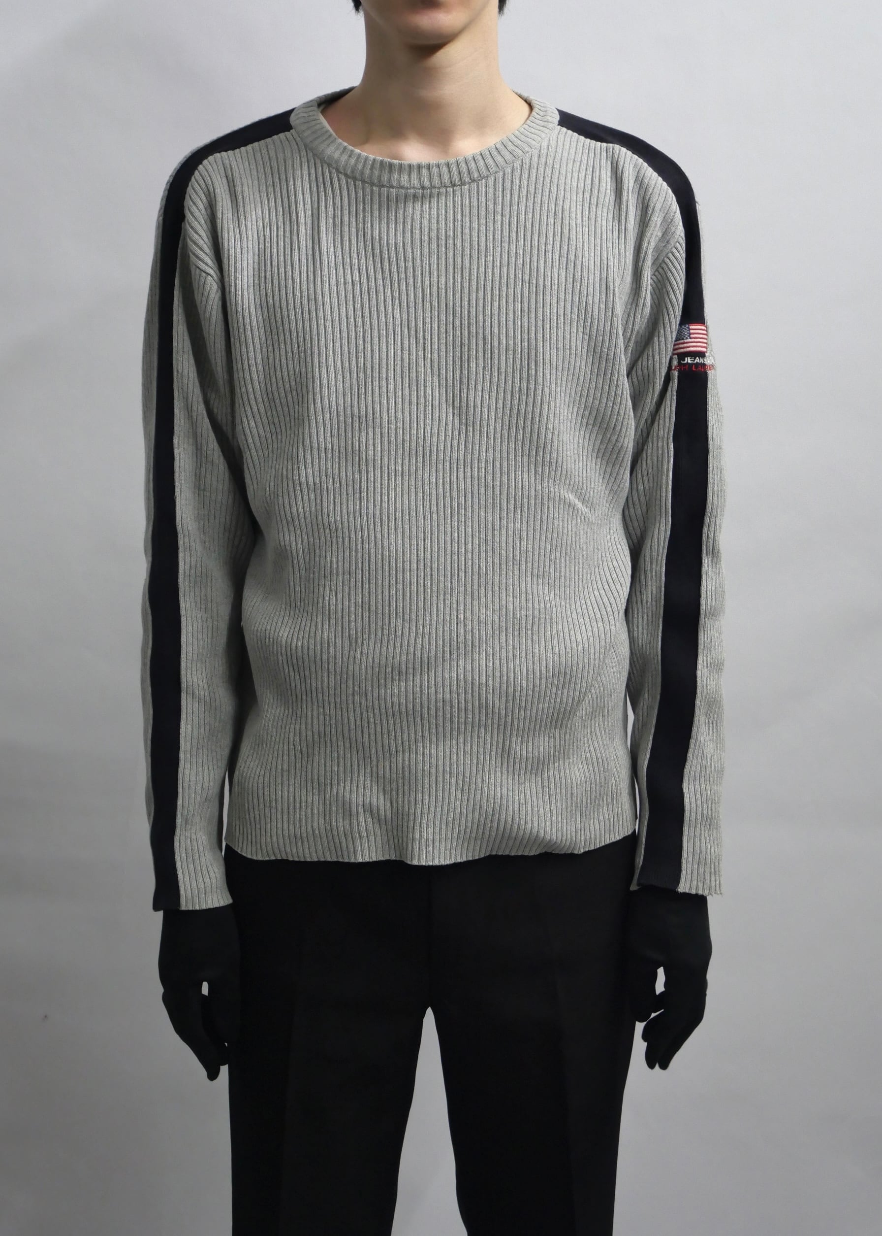 side line rib knit