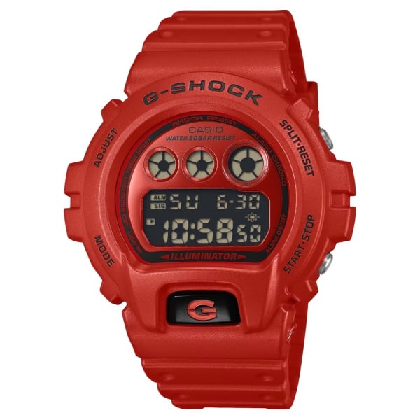 国内正規品 CASIO G-SHOCK カシオ Gショック ICONIC RED デジタル ショックレジスト 20気圧防水 メンズ腕時計 DW-6900RRB-4JF