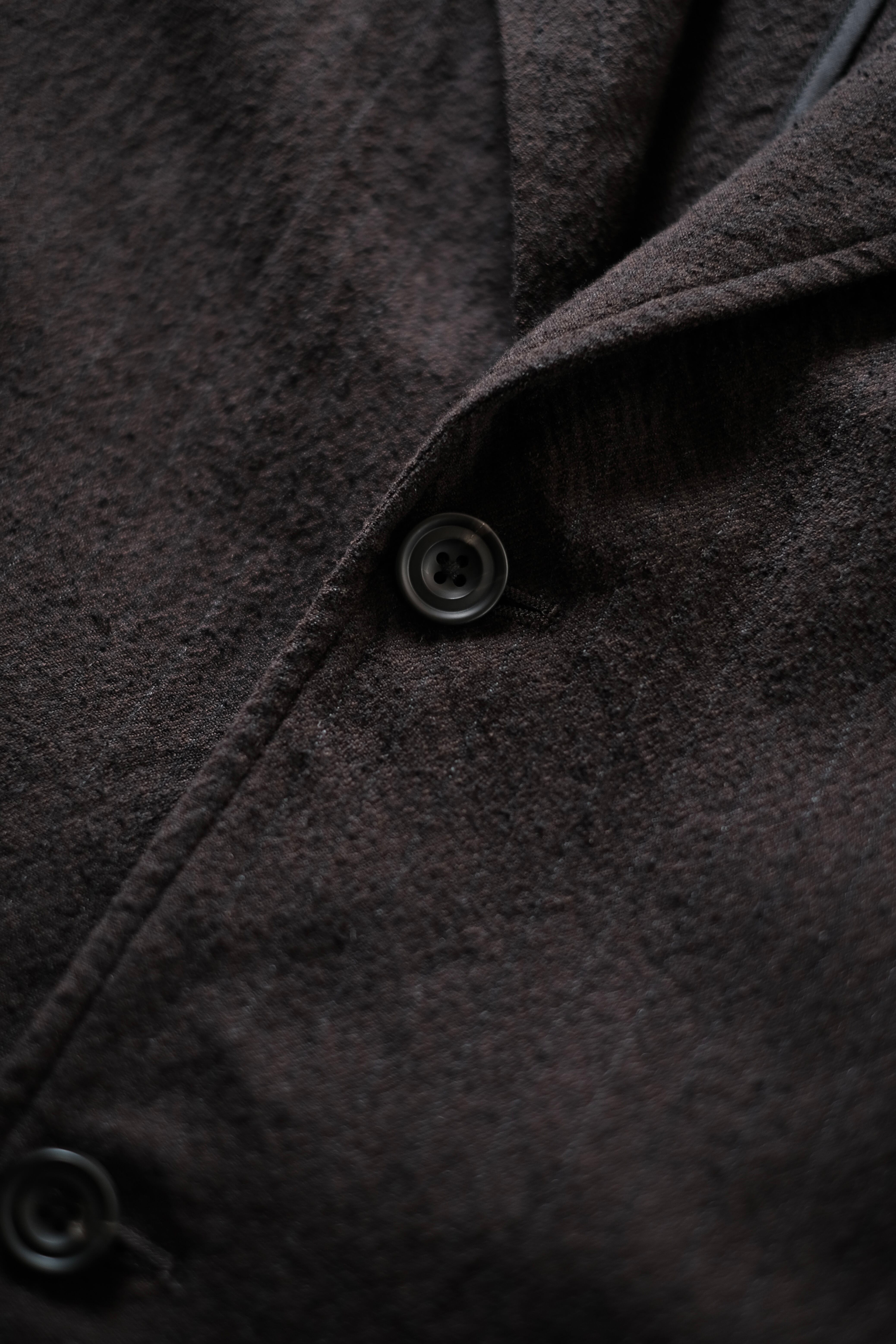 ULTERIOR / WASHED WOOL SILK STRIPE 2B JKT 