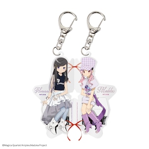 【受注販売・12月中旬お届け予定】『魔法少女まどか☆マギカ』コラボ/アクリルキーホルダーセット(リボン付き) 【受注販売・12月中旬お届け予定】『魔法少女まどか☆マギカ』コラボ/アクリルキーホルダーセット(リボン付き)