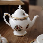 Coalport Ming Rose|コールポート ミングローズ ミニチュア C&S 2客&ティーポット thumbnail 7