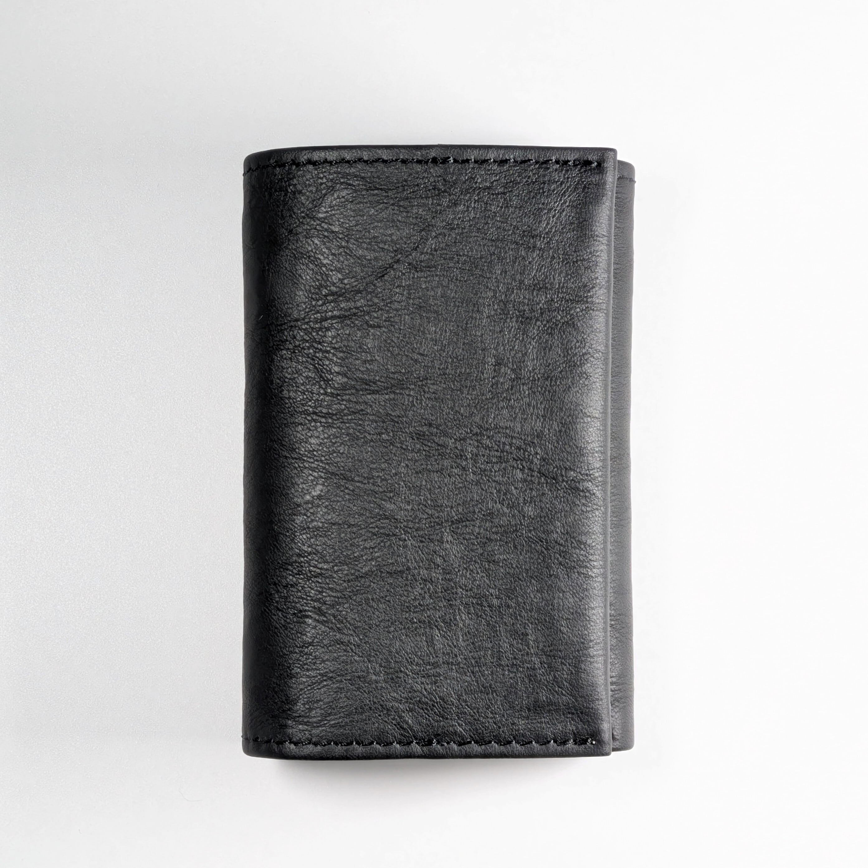 未使用　keel キール　ダイニーマレザー　本革　三つ折り財布　ブラック 三つ折りウォレット ダイニーマレザー black | keel