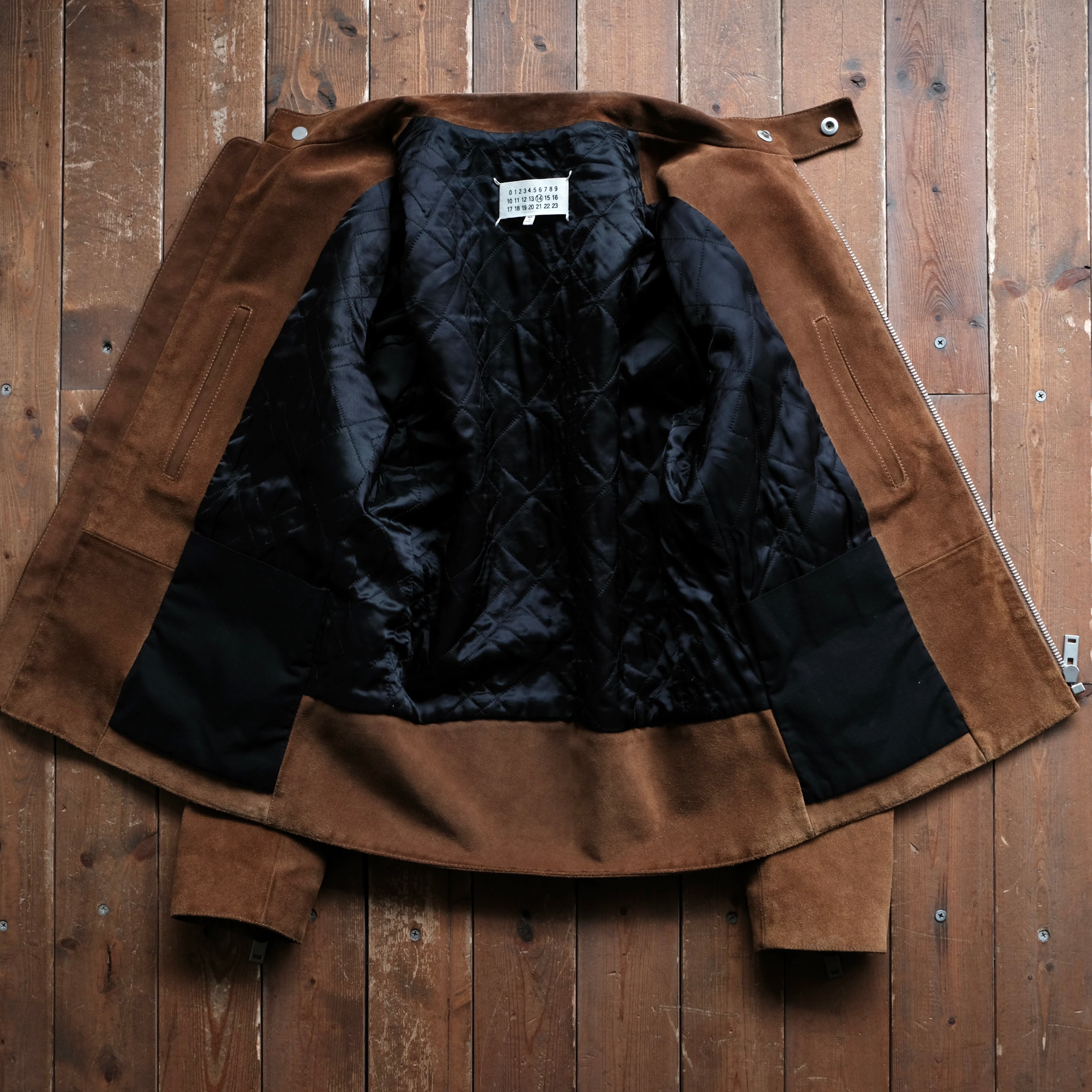 Maison Margiela 16SS SUEDE 5ZIP RIDERS JACKET | safarionline