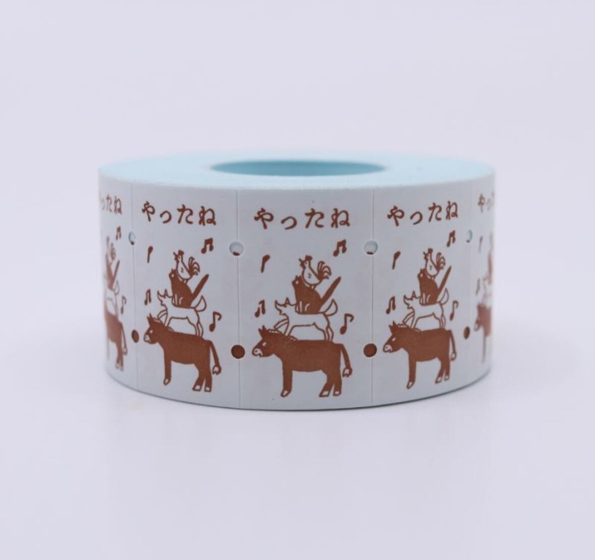 サブロ ブレーメンの音楽隊 やったね 弱粘着 30×18mmラベラーシールL SB03