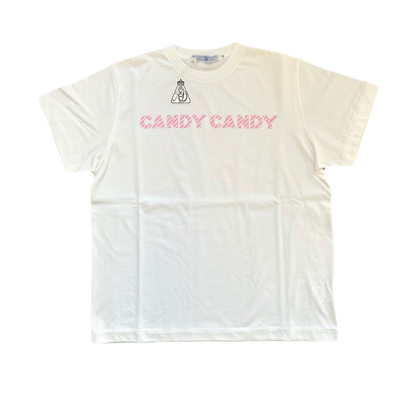 R&D.M.Co- オールドマンズテーラー CANDY CANDY T SHIRT STRIPE Pink