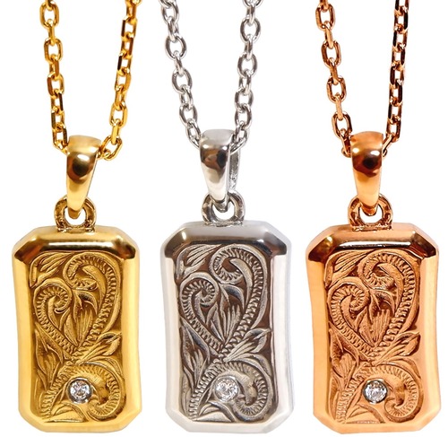 【大人気商品！】ハワイアンジュエリー　プレートネックレス　ペア　重ね付け