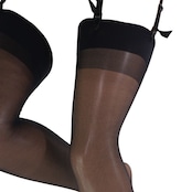 Sara ガーター用ストッキング NERO、Playa 1、2サイズ TRASPARENZE