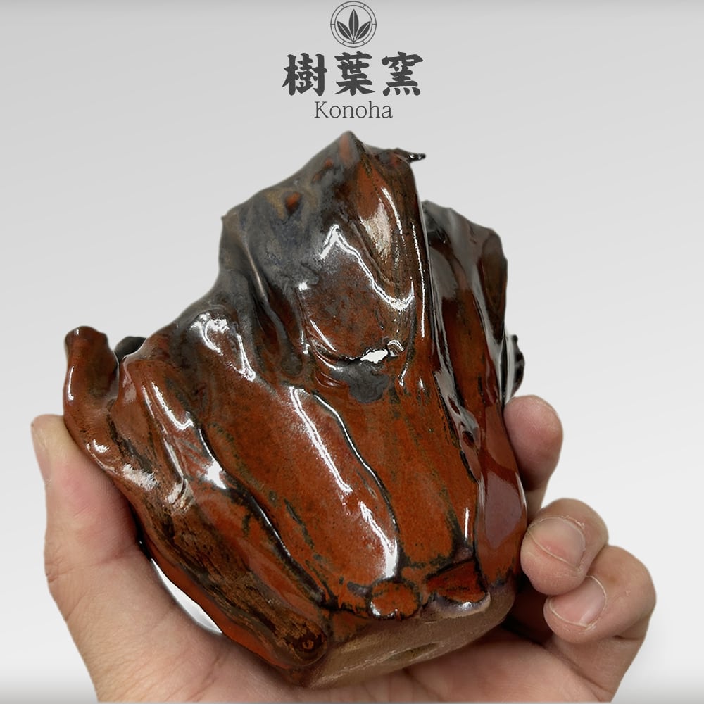 完売】素焼き植木鉢（縄文土器デザイン）※植物付き | KONOHA