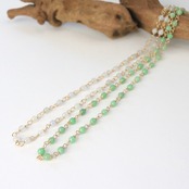 人気！K14GF翡翠眼鏡留めネックレス　（緑・白　２カラー展開）A貨翡翠 jd_ne1016