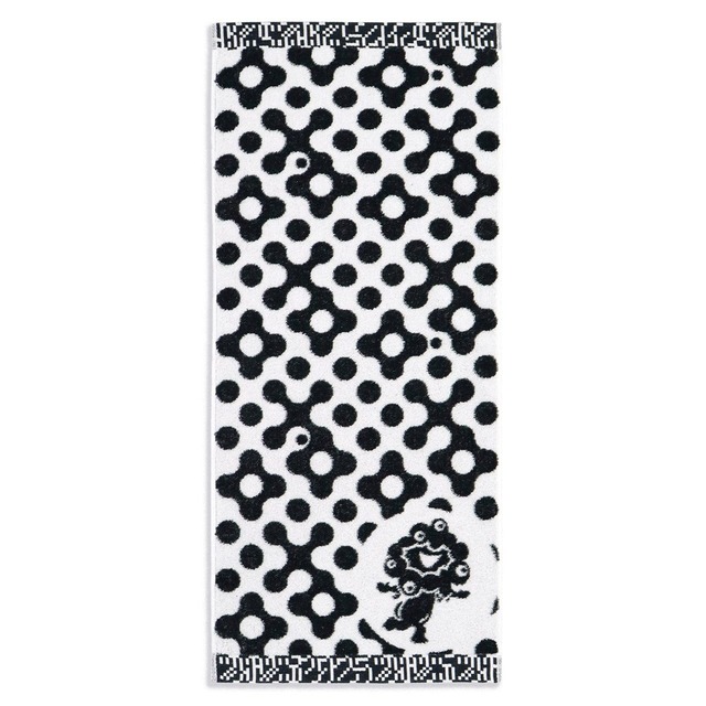 ミャクミャクフェイスタオルモノクロBK5(5603170)