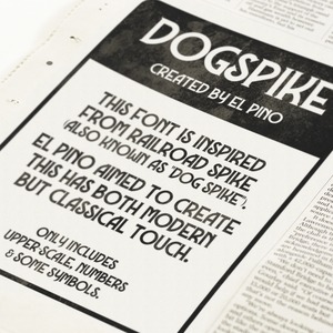 Dogspike font