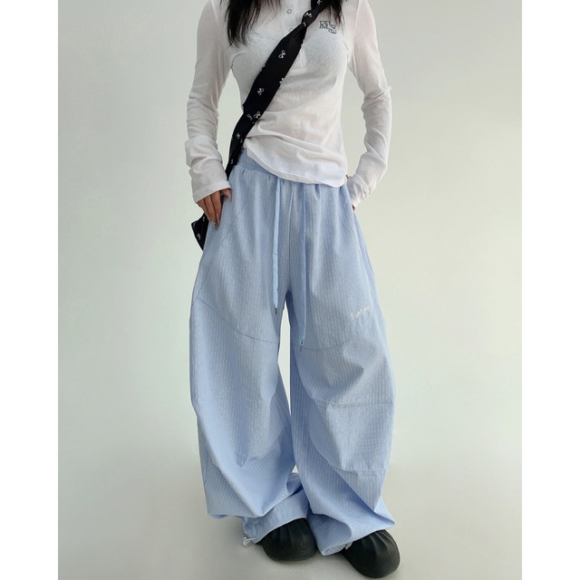 relaxed color striped pants　リラックスカラーストライプ柄パンツ　J0869
