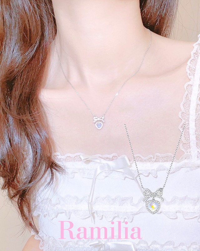 フェアリーオーロラハートネックレス　R2411052