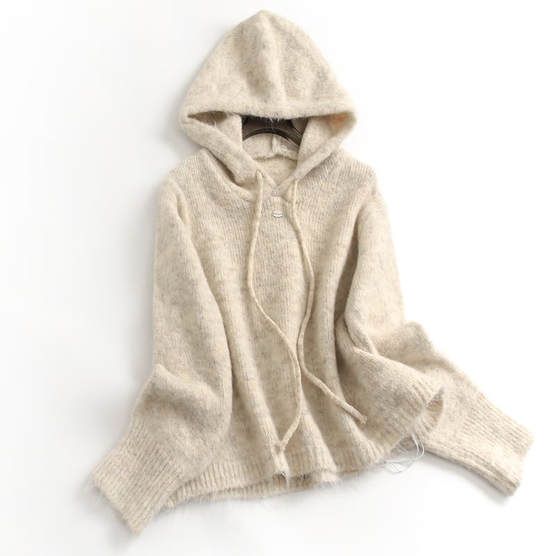 Soft pullover knit hoodie TO0820
