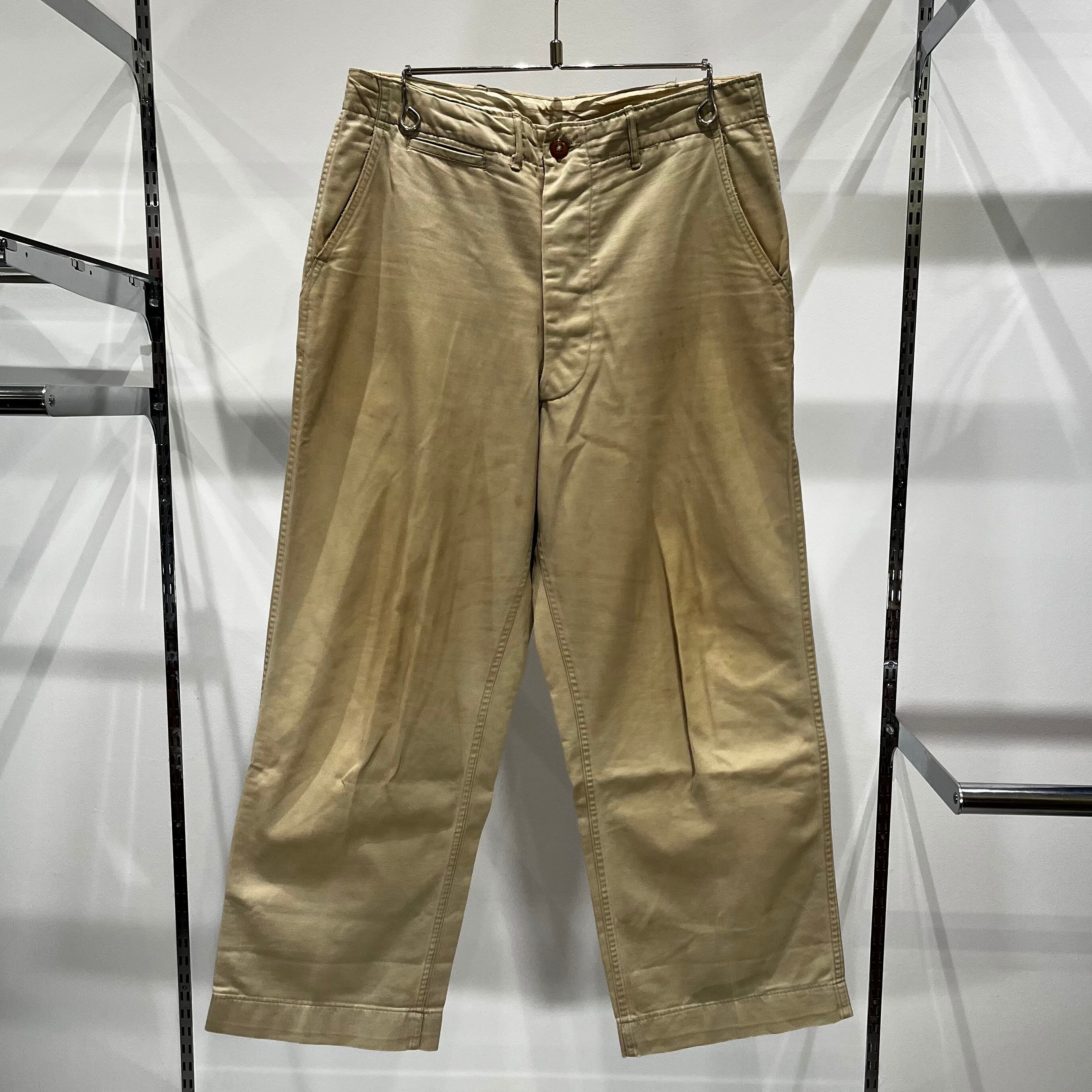 40s US ARMY M-45 45khaki Chino Trousers 45カーキ チノパン 軍チノ