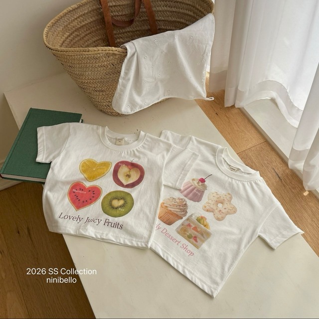 (予約)ninibello : Juicy Sweet Short Sleeve T-shirt