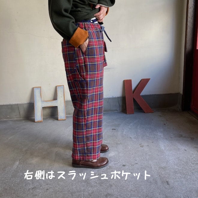 アルピーノポケットパンツ Girl's タータンチェック 53P106 サイズM