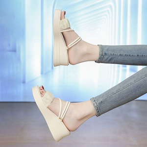 ストラップ サンダル 厚底 ウェッジソール レディース 春夏 韓国 ギャザー フリル きれいめ 大人 かわいい ミュールサンダル 歩きやすい 疲れにくい ビーチ プール アウトドア 大人可愛い 大人女子