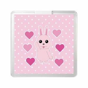 うさぎのラブレター2(スクエアクリアワイヤレス充電器5WB)