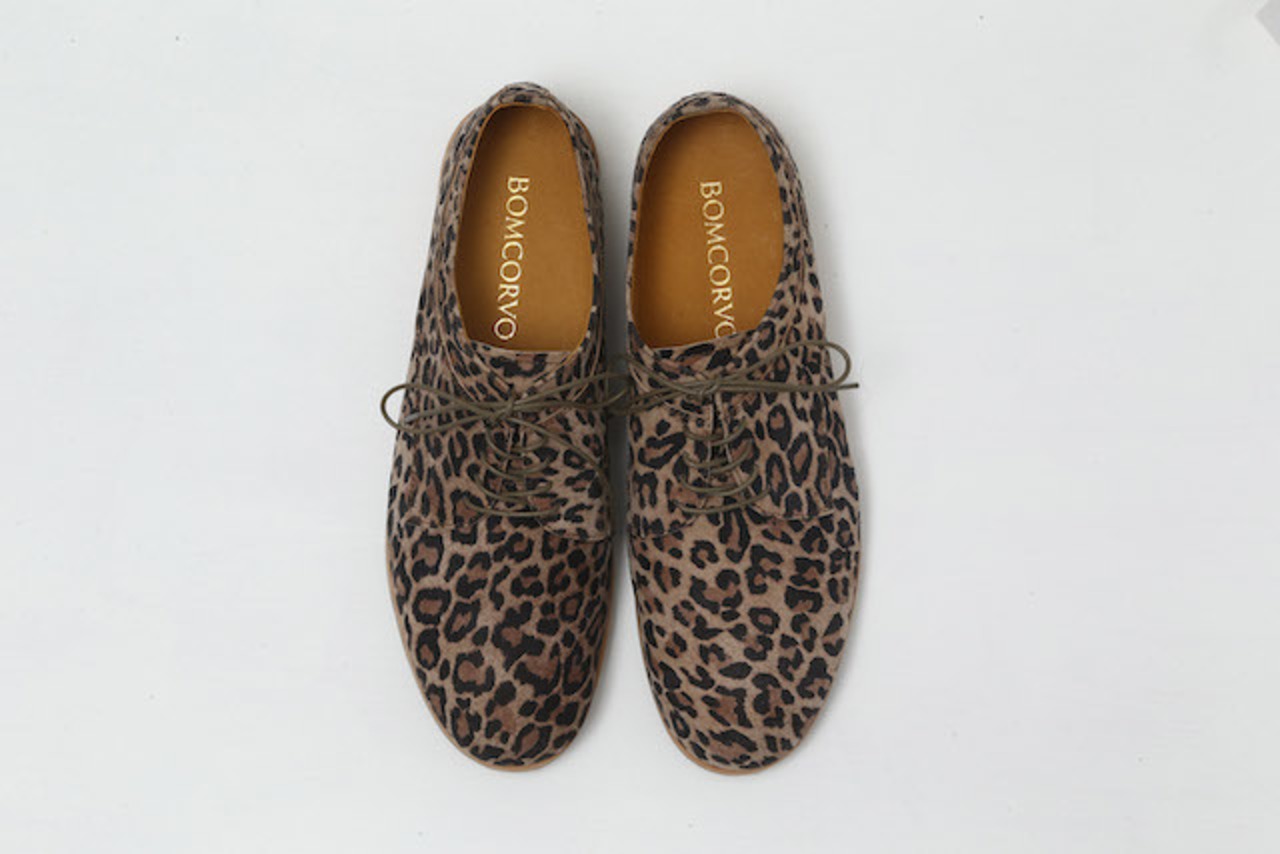 LAYERED BLUCHER (LEOPARD)