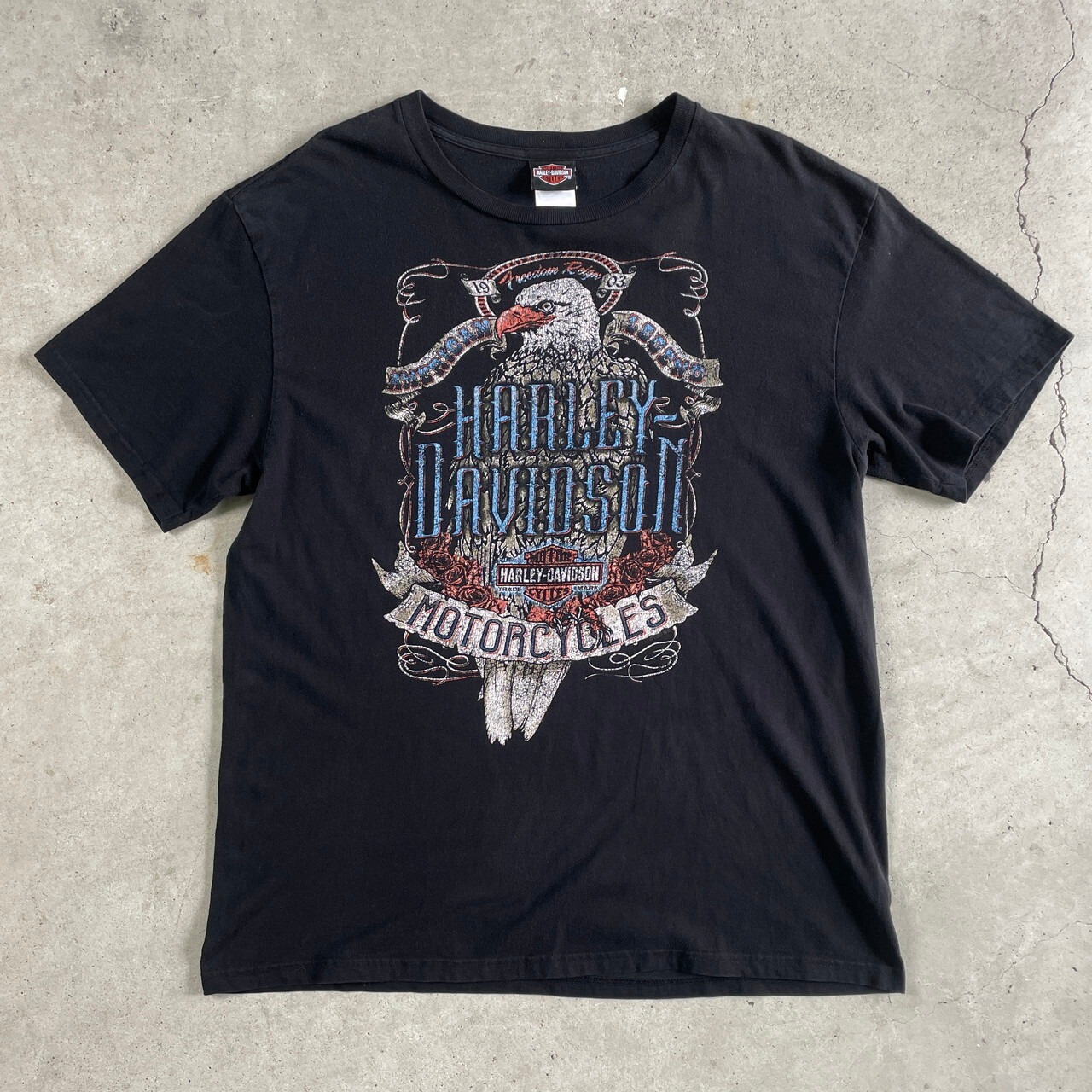USA製 Harley-Davidson ハーレーダビッドソン CALIFORNIA 両面プリント 