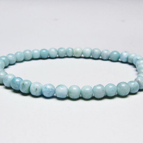 ラリマー ブレスレット 5mm 一点物 メール便可 [M便 1/10] 111-45385