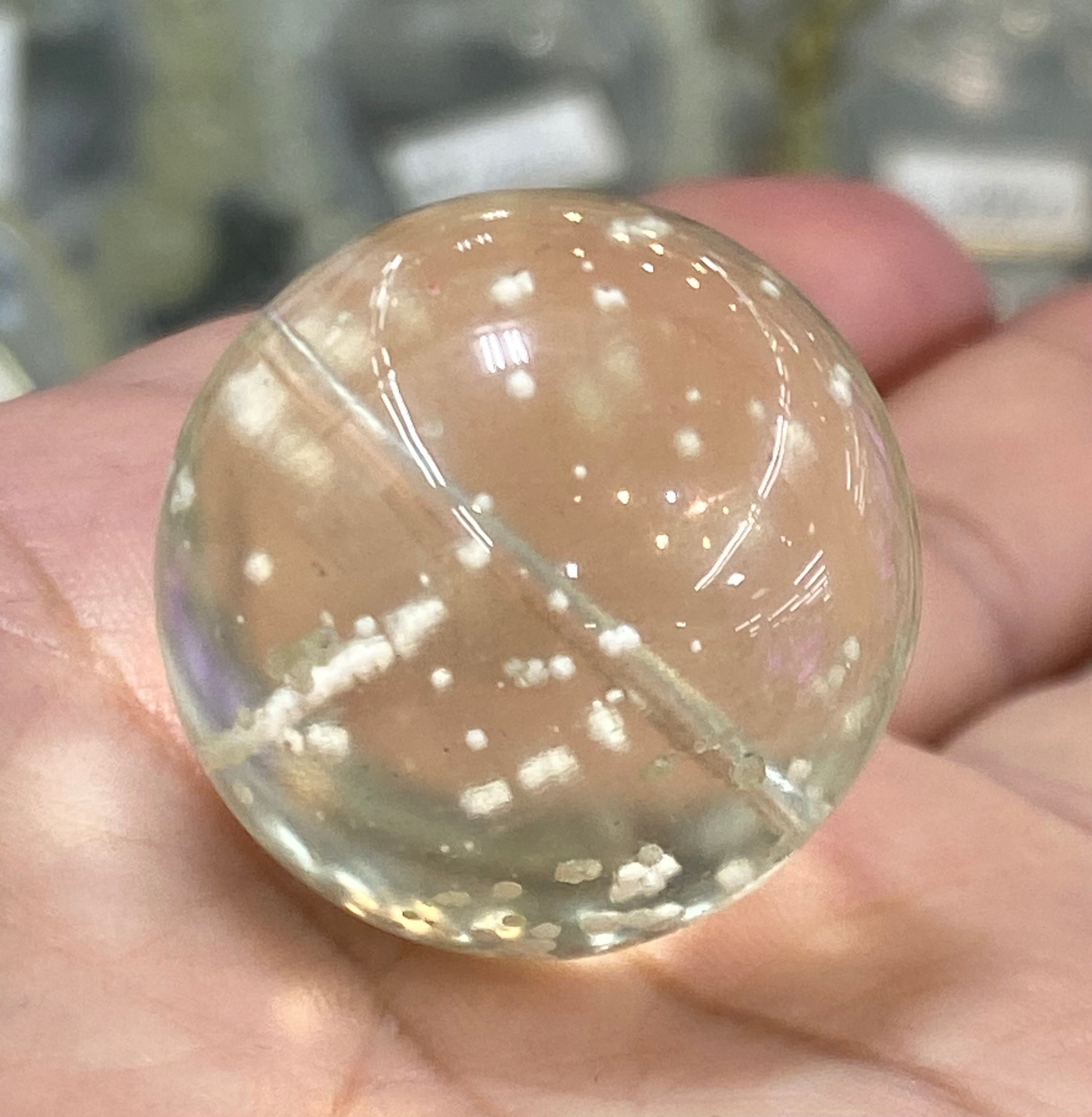 プレミアム最高グレード！宝石質リビアングラス丸玉28mm