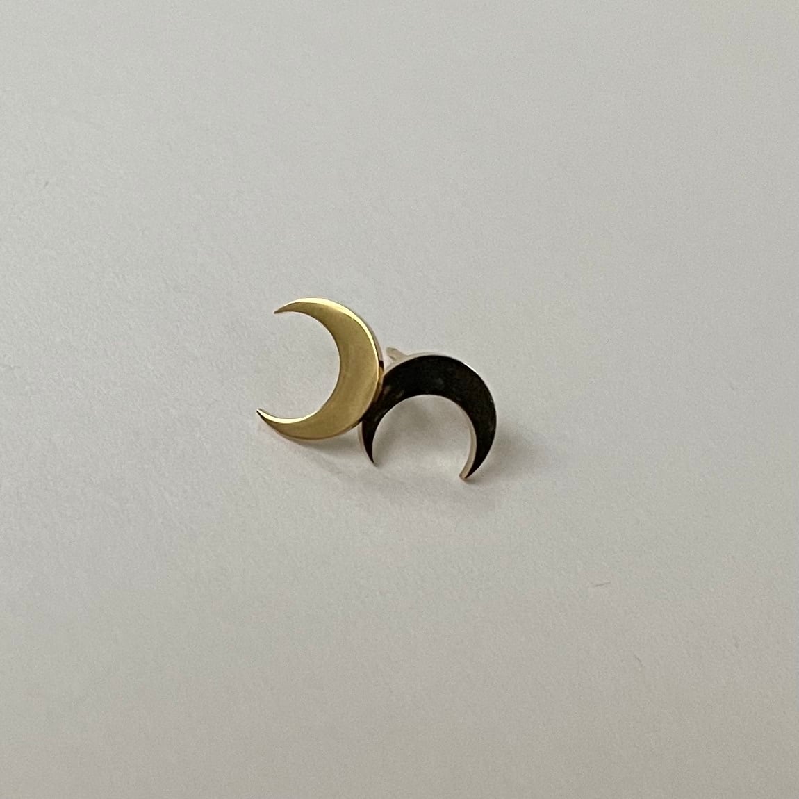 an 　Otiumberg. シングルピアス moon star moon pierce ステンレスピアス | Showkey