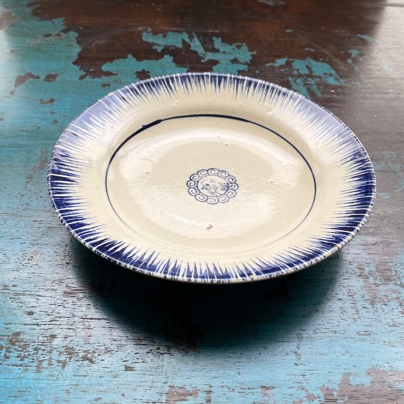 ラ65B】中皿 ベトナム 幻の陶器 ソンベ焼き ソンベ song be ビンテージ