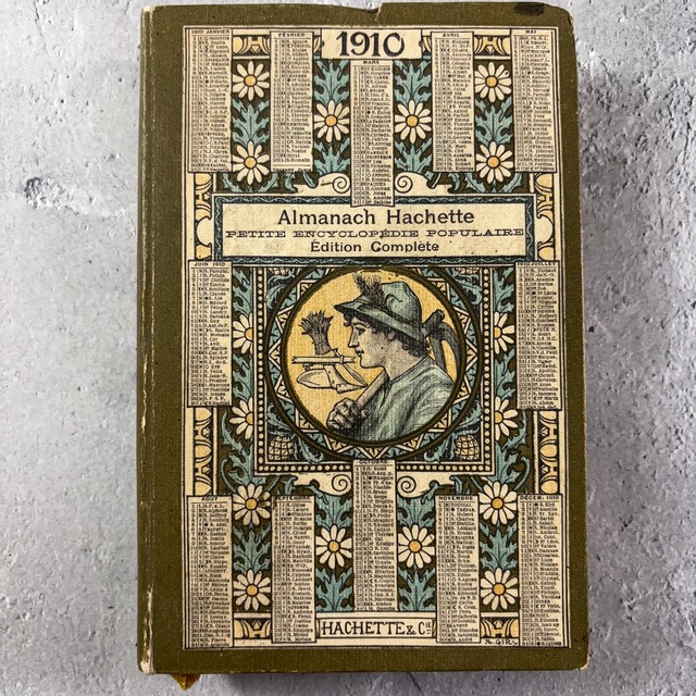 アンティーク 紙もの フランス アルマナック 生活情報誌 百科事典 1910 
