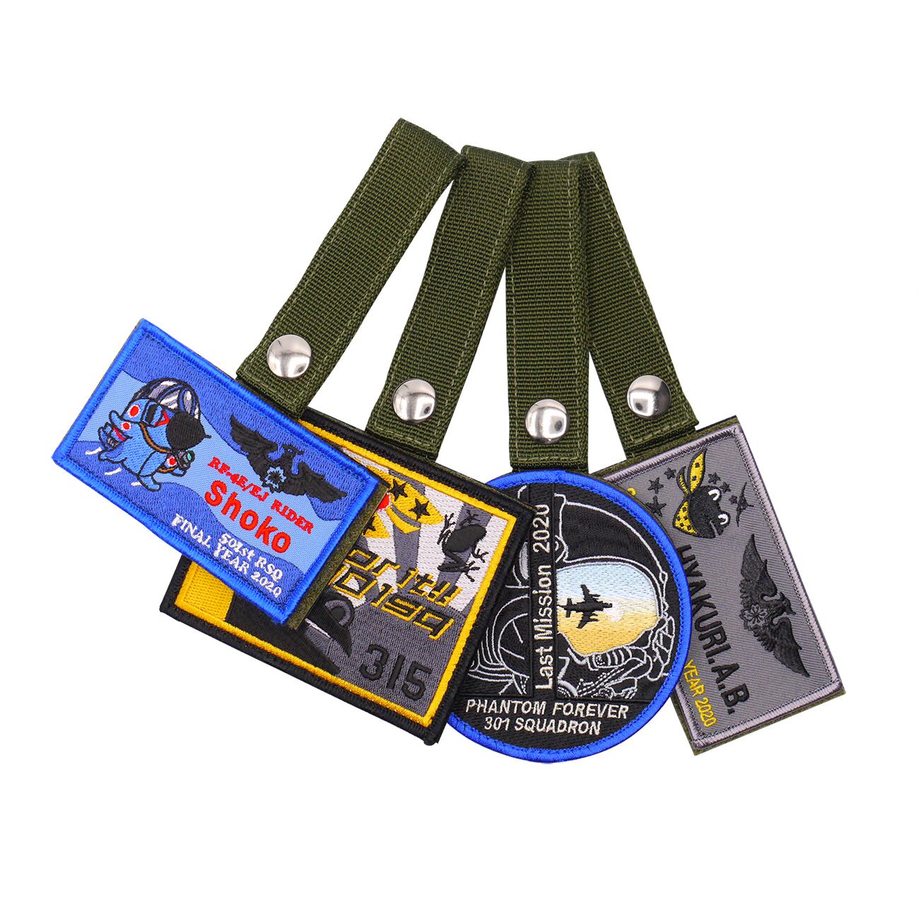 自衛隊グッズ ネームタグホルダー ふぁんとむお尻顔 縦・横タイプ