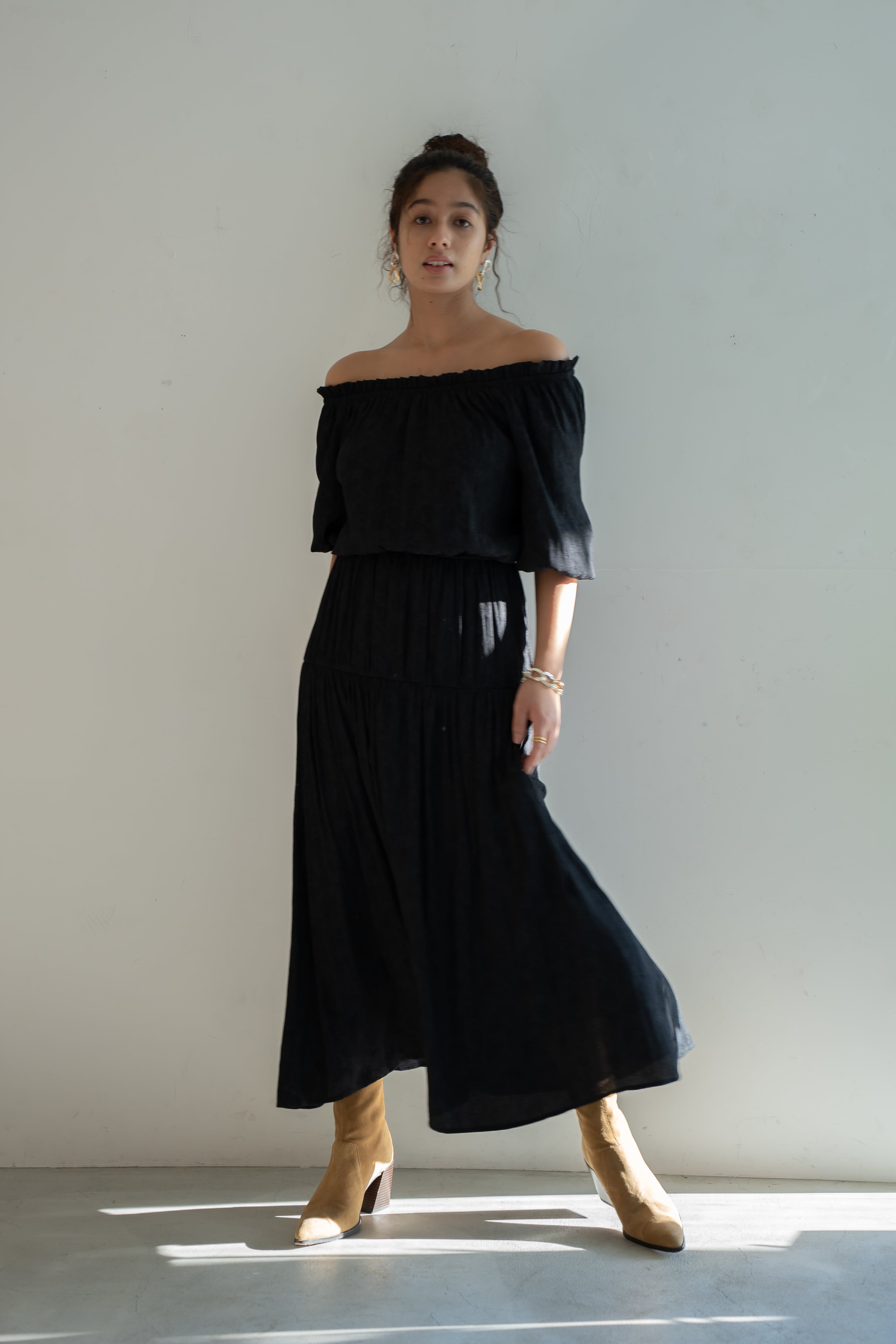 結婚式AmeriVintage 2WAY OFFSHOULDER  DRESS