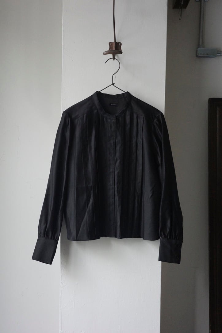 genre ジャンル / TUCK BLOUSE (BLACK ) | genre genre ジャンル / TUCK BLOUSE (BLACK ) | genre