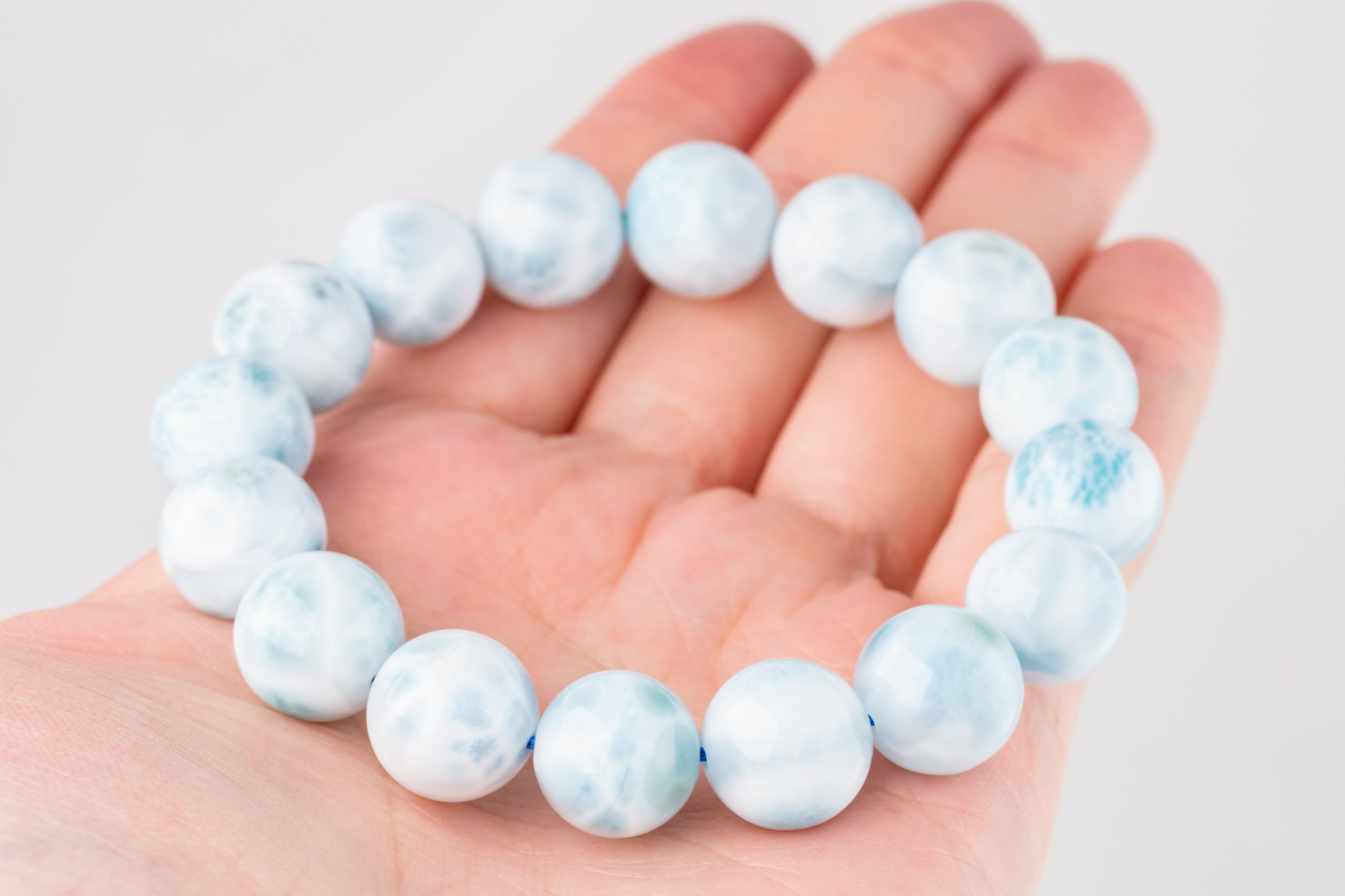 ◇一点物◇ラリマー 13.5mmブレスレット | 天然石専門店