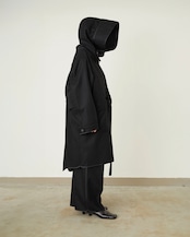 i’m here - with PIPING : M-65 Coat :Black|表裏ダブルパイピング/2WAYフード
