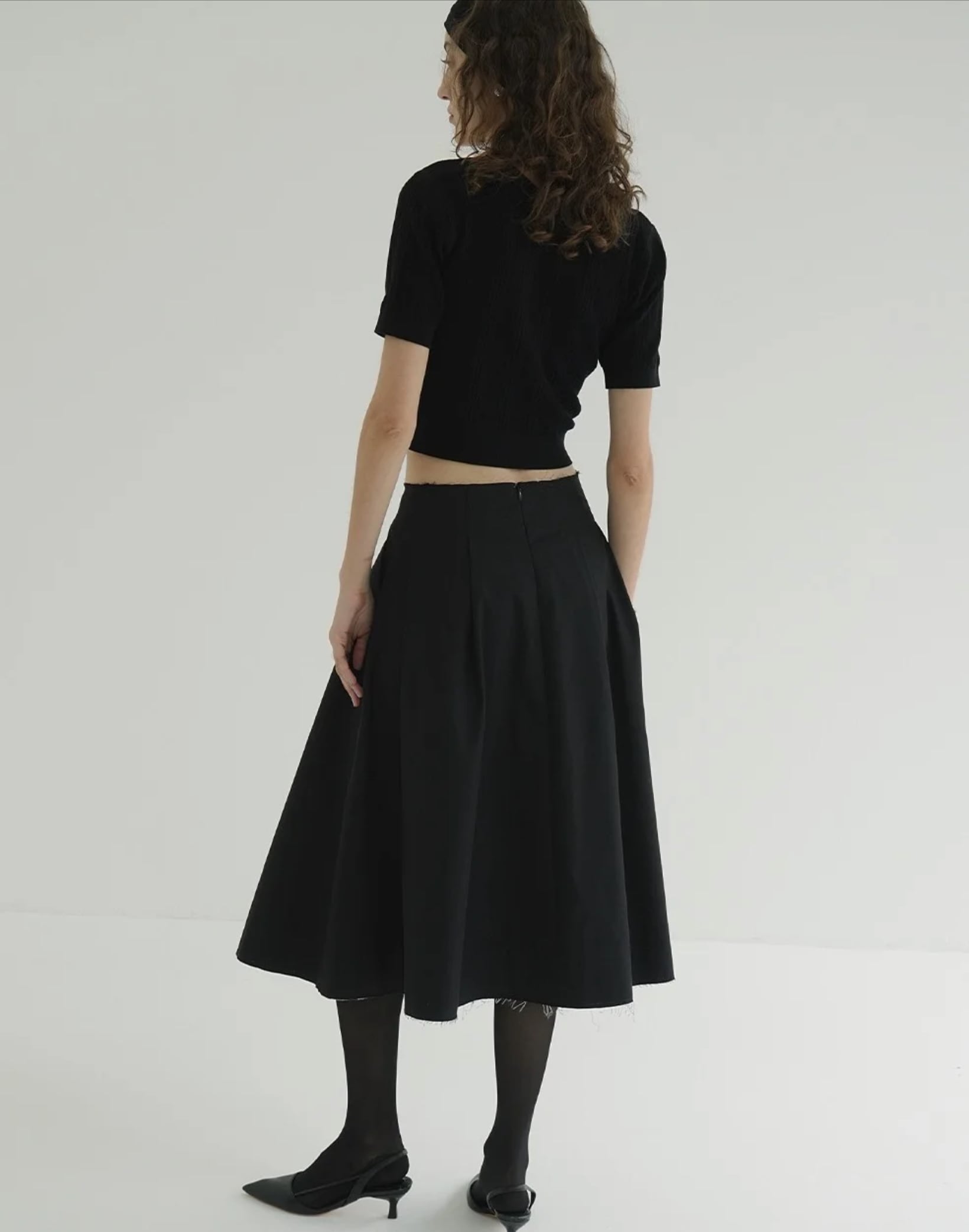スカート CLANE TUCK DETAIL FLARE SKIRT CLANE(クラネ)｜TUCK DETAIL FLARE SKIRT/スカート/BEIGE の通販
