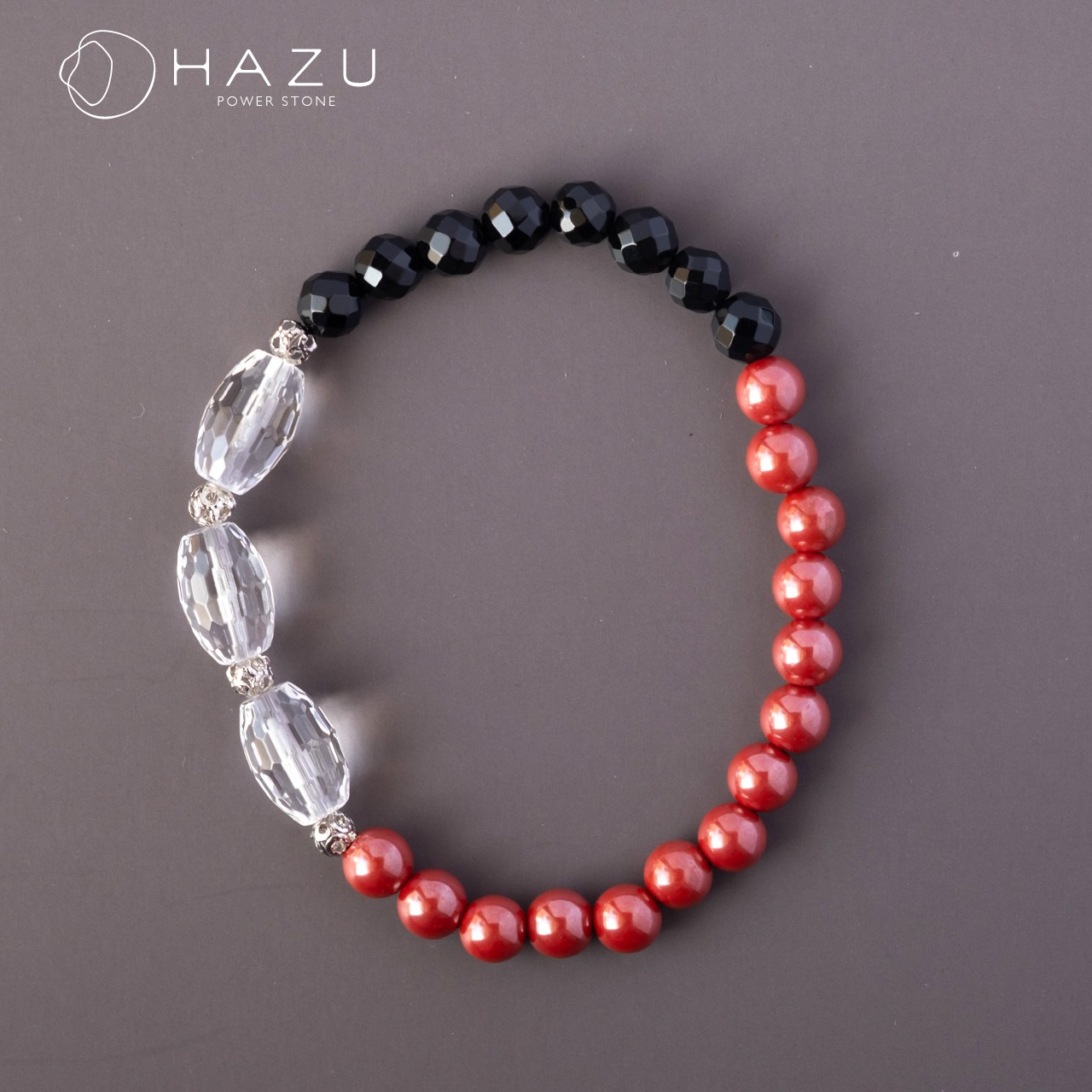 SALE☆賢者の石が導く成功と魔除け［シナバー／オニキス／水晶］