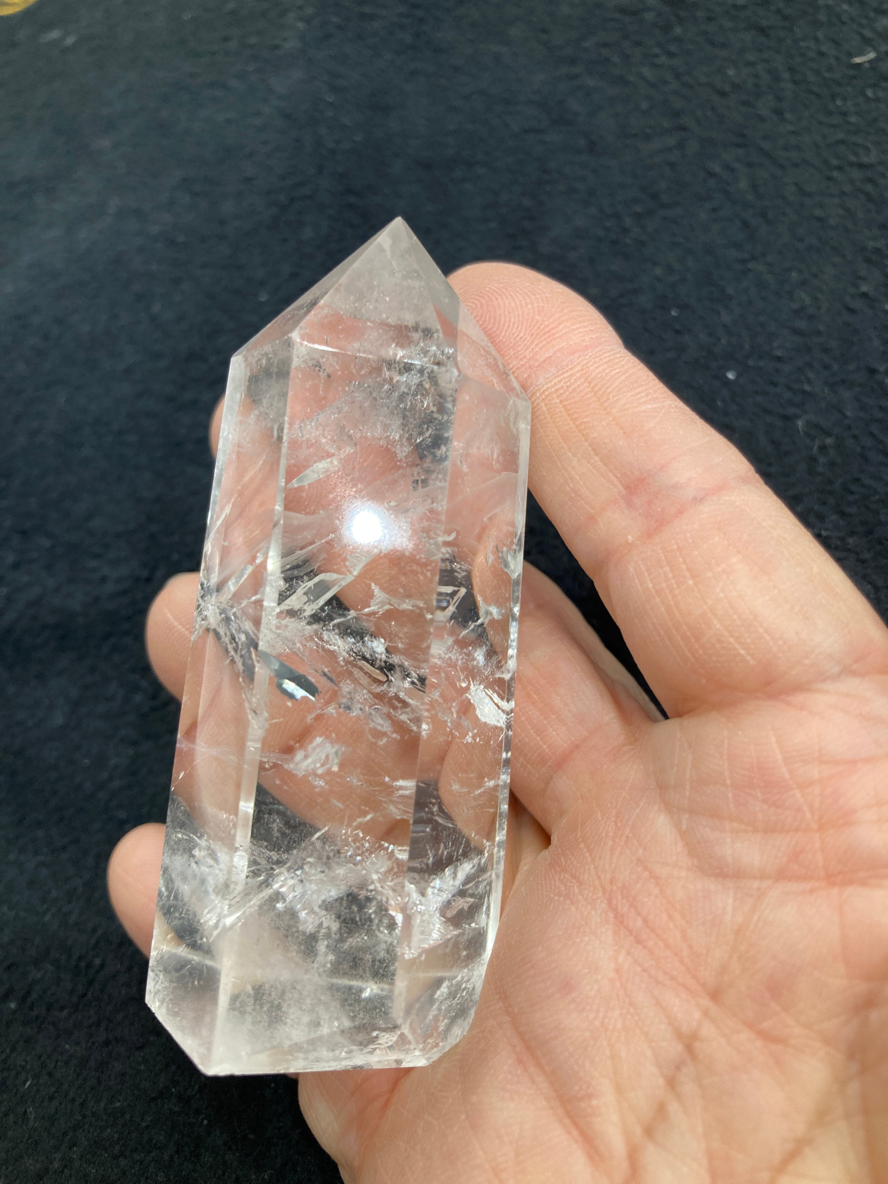E34350】水晶ポイント ブラジル 研磨 Quartz Crystal | クリスタル