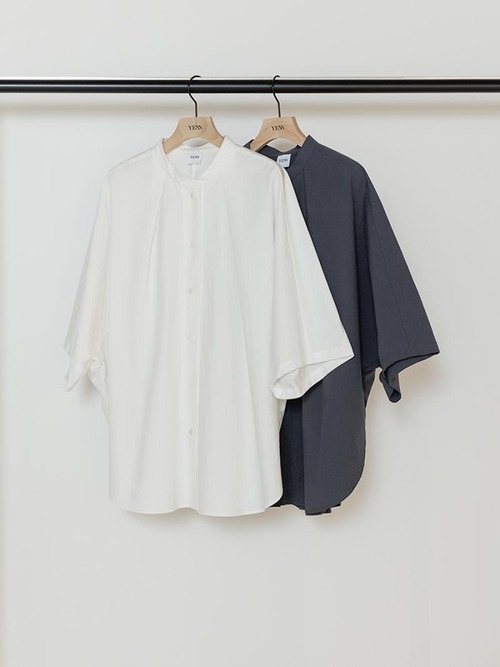 【予約商品vol.3・YENN (イエン)】8月中旬〜8月下旬頃入荷予定 ROUND FORM SHIRT　　[Y243-11077]