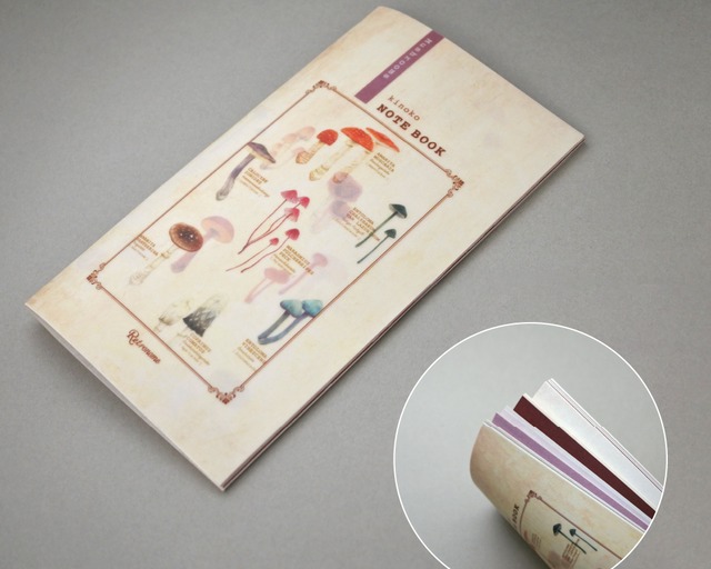 色いろ彩ノート 〜 きのこ 〜〔A5スリム〕