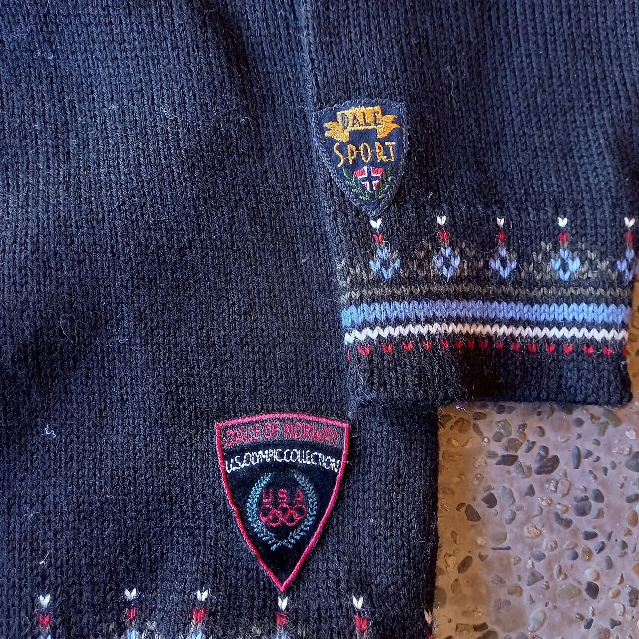 90's ノルウェー製 DALE OF NORWAY US OLYMPIC COLLECTION ハーフ