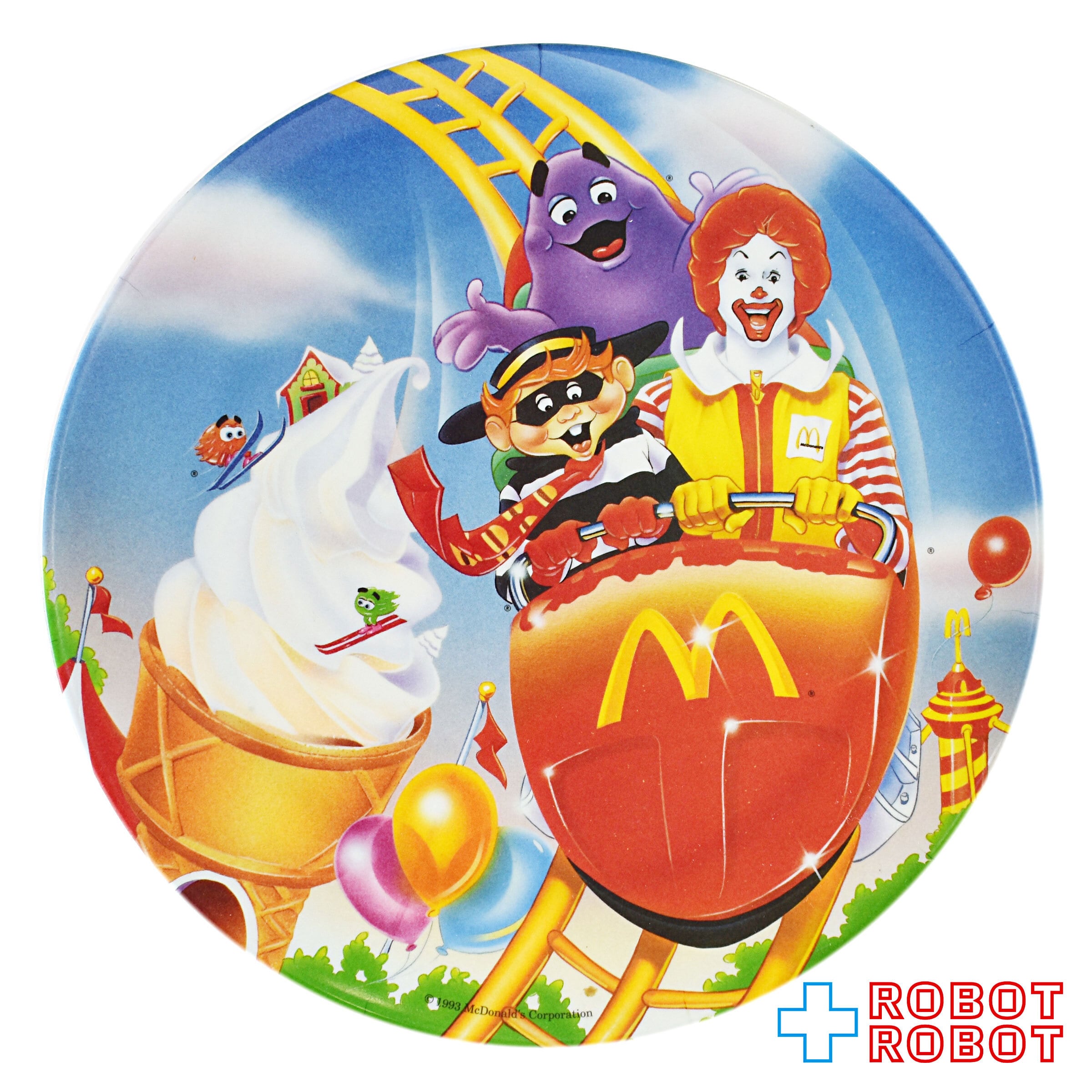 マクドナルド 絵皿 ジェットコースター ロナルドとグリマス 