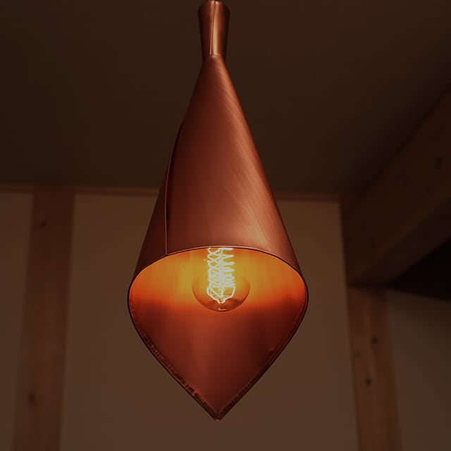銅板ランプシェード｜HAORI｜マットライン | MASANORI