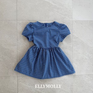 [ELLYMOLLY] Mellow Check Dress +fee3 / [엘리몰리] 멜로우체크원피스