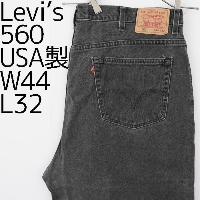 デニム/ジーンズLevis リーバイス デニム パンツ サイズ:W38×L34 00s 560 ブラック デニムパンツ LOOSE FIT TAPERED LEG 00年代 USA製 リーバイス ヴィンテージ  ブラック 黒 ボトムス ジーンズ ジーパン【メンズ】