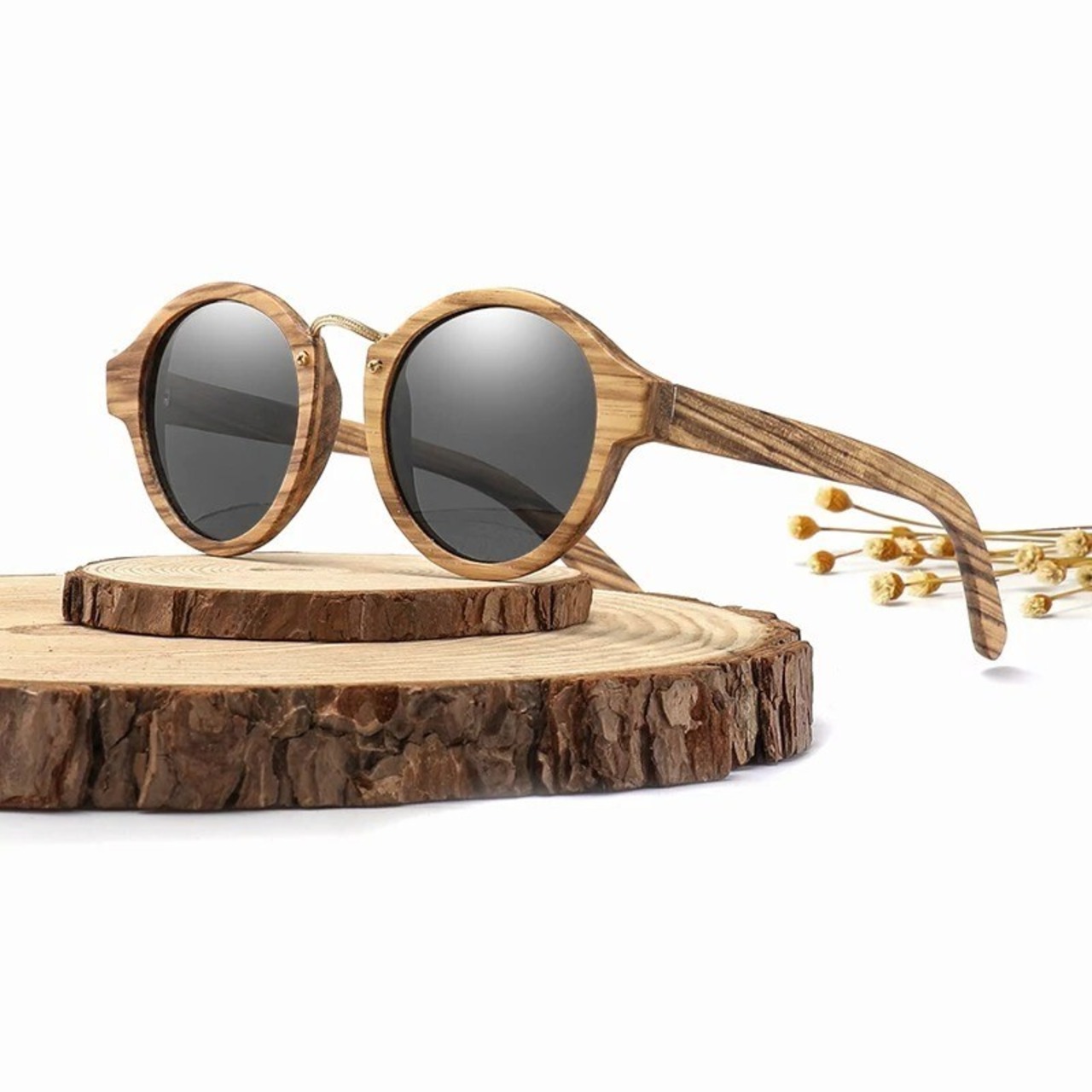 Zebra Wood Sunglasses / ゼブラ ウッド サングラス